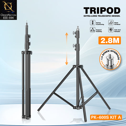 PLOKAMA PK-600S 300W Bi-Color LED Studio Light Kit with 65cm Lantern Softbox & 2.8m Stand