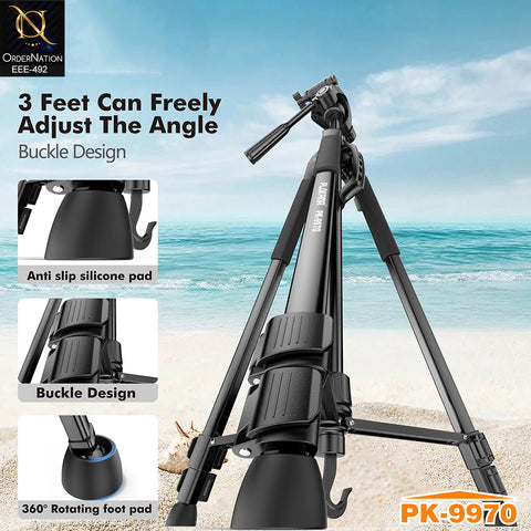 Plokama PK-9970 Professional 180cm Camera & Camcorder Tripod Stand with Remote Control