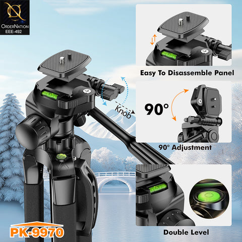 Plokama PK-9970 Professional 180cm Camera & Camcorder Tripod Stand with Remote Control