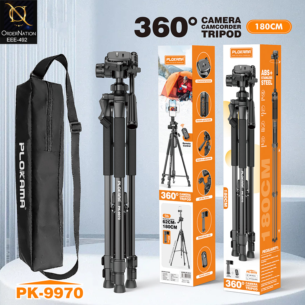 Plokama PK-9970 Professional 180cm Camera & Camcorder Tripod Stand with Remote Control