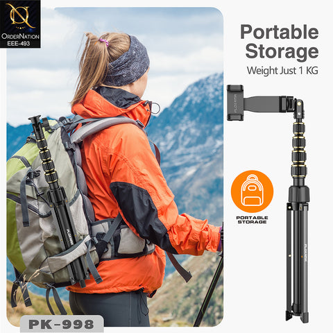 Plokama PK-998 Professional 200cm Photograph Tripod Stand with Wireless Shutter Remote