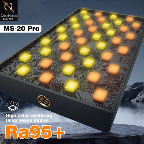 Plokama MS-20 Pro Magnetic 6W RGB LED Photography Light with Hot Shoe Adapter
