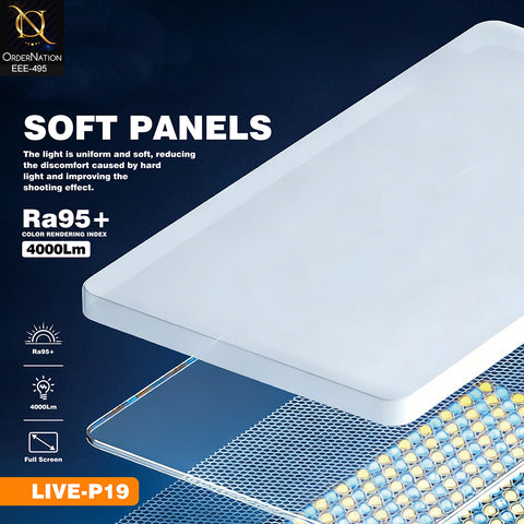 Plokama LIVE-P19 Professional 80W LED Video Panel Light with Remote Control