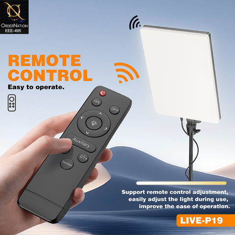 Plokama LIVE-P19 Professional 80W LED Video Panel Light with Remote Control
