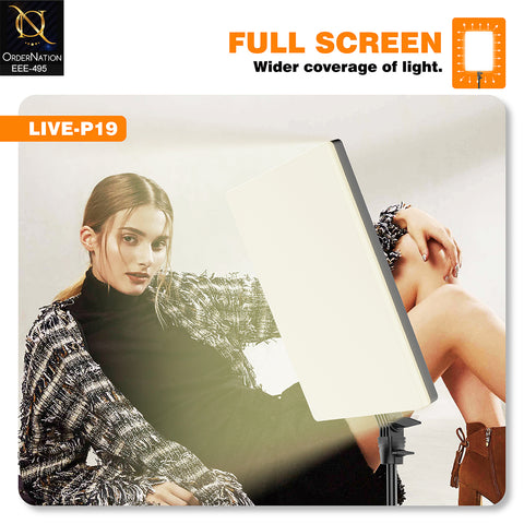 Plokama LIVE-P19 Professional 80W LED Video Panel Light with Remote Control