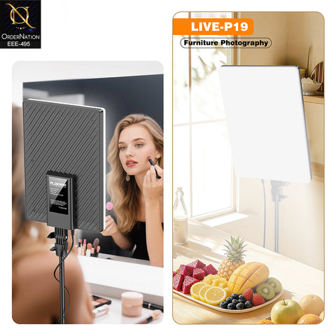 Plokama LIVE-P19 Professional 80W LED Video Panel Light with Remote Control