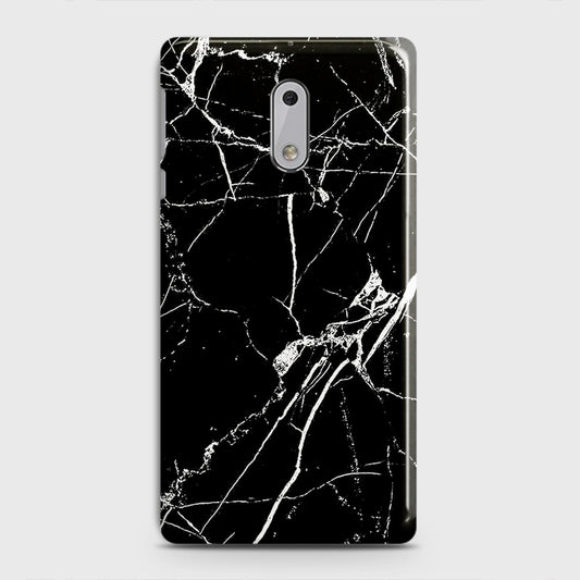 Nokia 6 - Black Modern Classic Marble Printed Hard Case