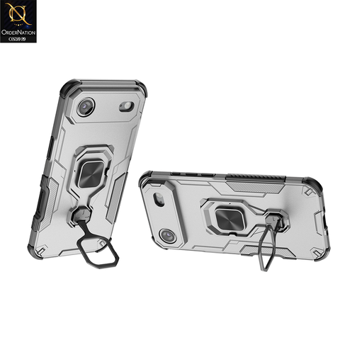iPhone 17 Air Cover - Gray - New High Grade Quality Armor Case With Metal Ring And KickStand