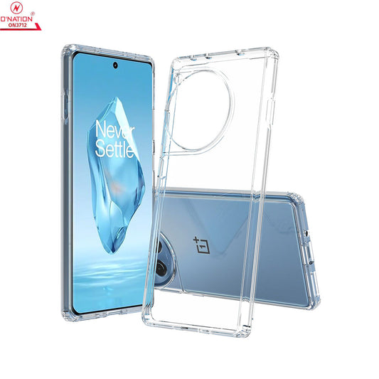OnePlus Ace 3 Cover  - ONation Crystal Series - Premium Quality Clear Case No Yellowing Back With Smart Shockproof Cushions