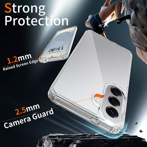 Samsung Galaxy S26 Plus Cover  - ONation Crystal Series - Premium Quality Clear Case No Yellowing Back With Smart Shockproof Cushions
