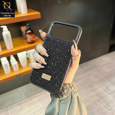 iPhone 17 Pro Max Cover - Black - Luxury Bling Rhinestones Diamond shiny Glitter Soft TPU Case