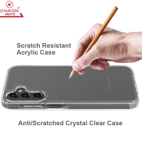 Samsung Galaxy A15 4G Cover  - ONation Crystal Series - Premium Quality Clear Case No Yellowing Back With Smart Shockproof Cushions