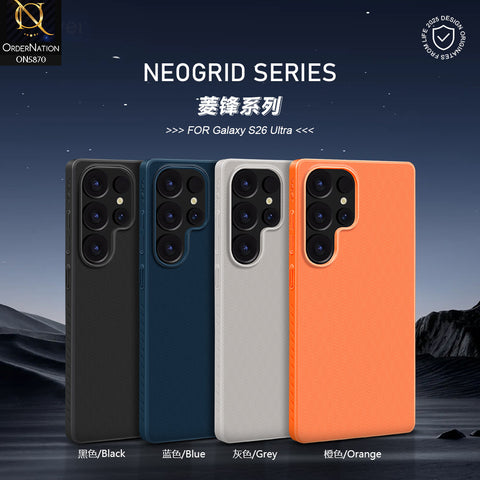 Samsung Galaxy S26 Ultra Cover - Blue - X-LEVEL - Magnet NeoGrid Series - New Premium Texture Cases With MagSafe