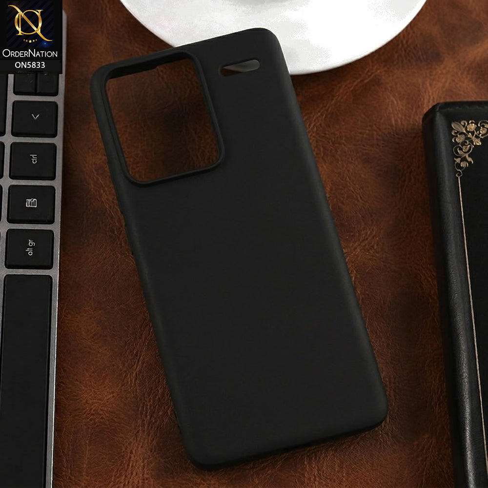 Xiaomi Redmi Note 13 Pro Plus 5G Cover - Black - New Premium Quality Silicone Case Slim Protective Back Cover