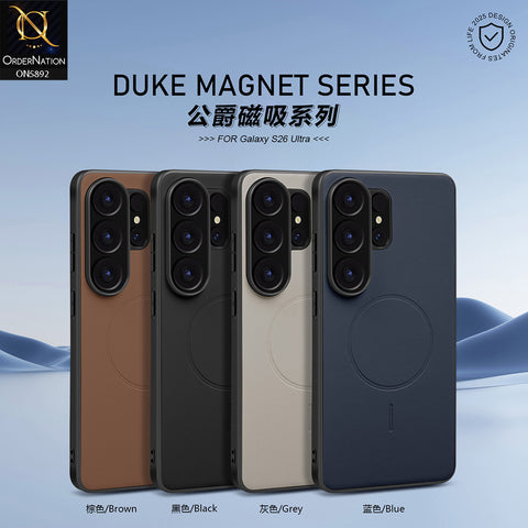 Samsung Galaxy S26 Ultra Cover - Gray - New X-Level-Magnet Duke Series-Magnetic MagSafe Compatible Matte Case