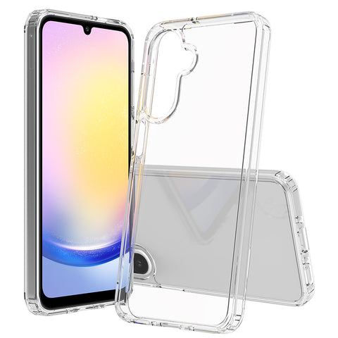 Samsung Galaxy A26 Cover - Transparent - ONation Crystal Series - Premium Quality Clear Case No Yellowing Back With Smart Shockproof Cushions