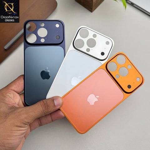 iPhone 15 Pro Max - Gray - New Premium High Quality Metal Back Sheet To Make your Phone look alike 17 Pro Max