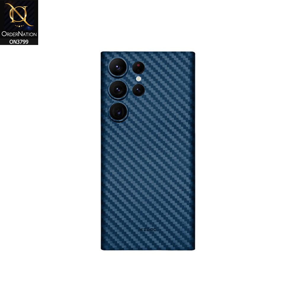 Samsung Galaxy S23 Ultra 5G Cover - Blue - KZ-DOO Air Carbon Fiber Ultra Thin Protective Case