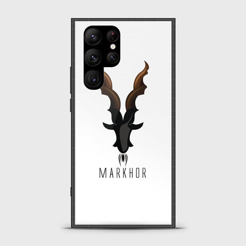 Samsung Galaxy S23 Ultra 5G Cover - Markhor Series - HQ Ultra Shine Premium Infinity Glass Soft Silicon Borders Case