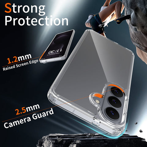 Samsung Galaxy S26 Cover  - ONation Crystal Series - Premium Quality Clear Case No Yellowing Back With Smart Shockproof Cushions