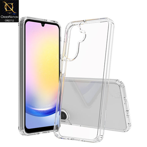Samsung Galaxy M17 Cover - Transparent - ONation Crystal Series - Premium Quality Clear Case No Yellowing Back With Smart Shockproof Cushions