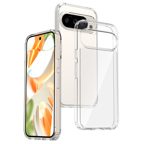Google Pixel 10 Cover - Transparent - ONation Crystal Series - Premium Quality Clear Case No Yellowing Back With Smart Shockproof Cushions