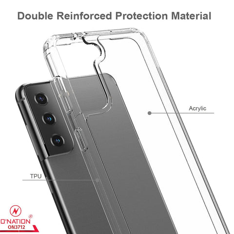 Samsung Galaxy S21 5G Cover  - ONation Crystal Series - Premium Quality Clear Case No Yellowing Back With Smart Shockproof Cushions