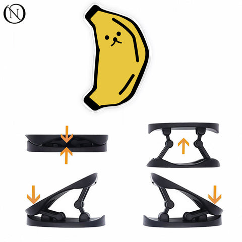 Happy Banana Character - Phone Grip Holder & Kickstand