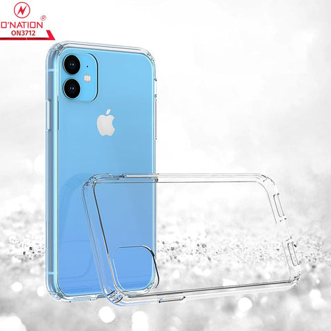 iPhone 12 Cover  - ONation Crystal Series - Premium Quality Clear Case No Yellowing Back With Smart Shockproof Cushions
