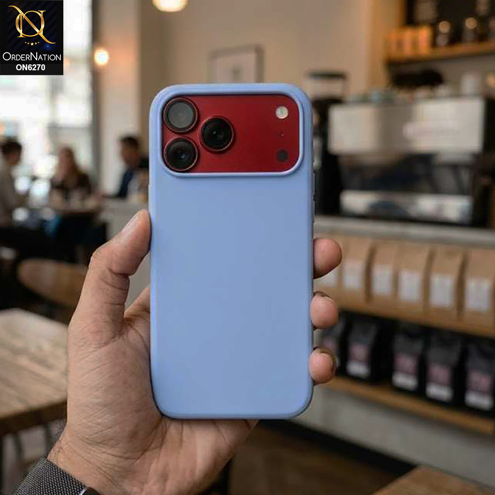iPhone 18 Pro Max Cover - Blue -  New Premium Soft Silicone Camera Shield Case