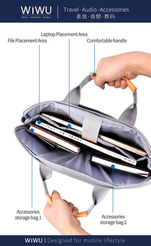 WIWU PIONEER PRO BAG 15.6" - BLACK