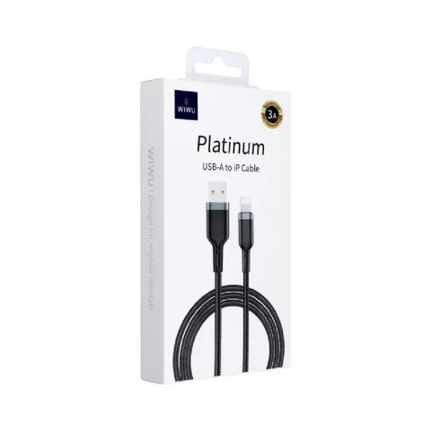 WiWU Wi-C019 Platinum Series 3A Aluminum Alloy Type-C Cable - Black