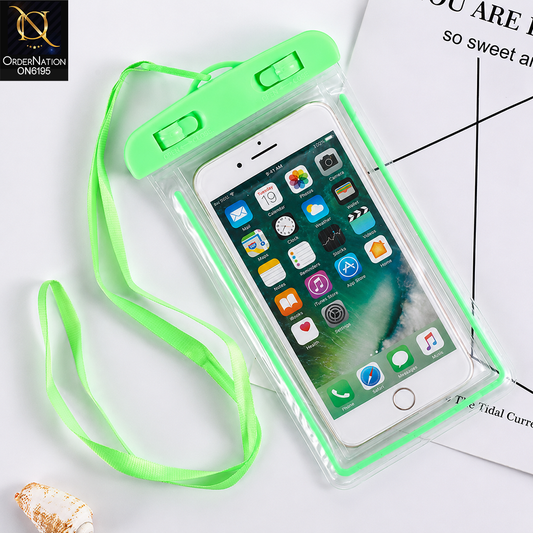 Waterproof Phone Pouch with Adjustable Neck Lanyard and Touchscreen Protection