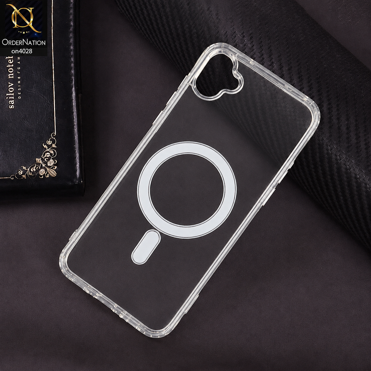 Samsung Galaxy A05 Cover - Transparent - EOURO Shock Resistant New Ariclic Clear Case With MagSafe