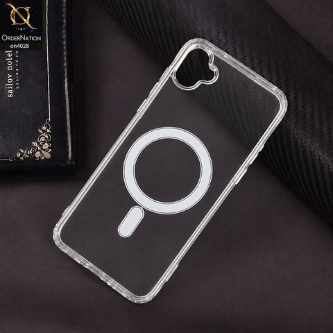 Samsung Galaxy A05 Cover - Transparent - EOURO Shock Resistant New Ariclic Clear Case With MagSafe