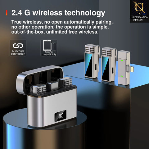 Jmary MW-15 2.4G Wireless Microphone for Mobile Type-C with 2 Years Extended Warranty
