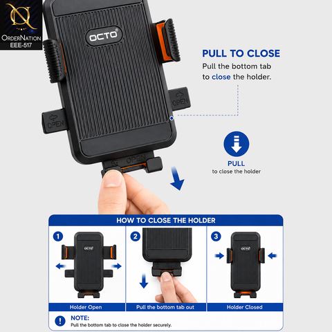 Universal Adjustable Bike Phone Holder Mount with 360° Rotation - OCTO Magna Hold - OC-MH006 -