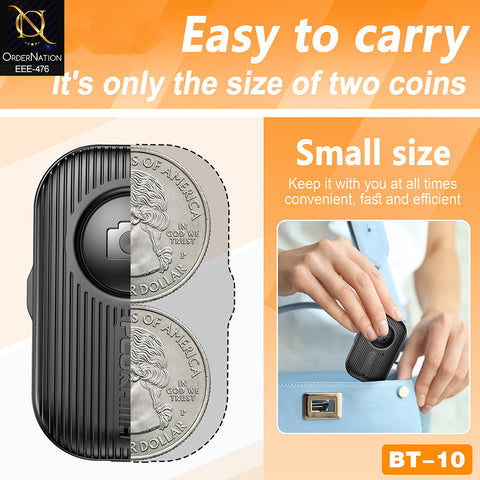 Plokama BT-10 Wireless Bluetooth Camera Remote Shutter for Smartphones – 10M Selfie Clicker