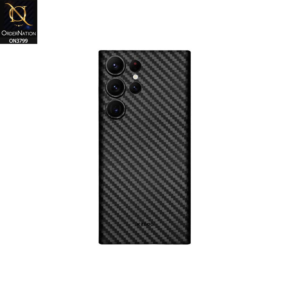 Samsung Galaxy S23 Ultra 5G Cover - Black - KZ-DOO Air Carbon Fiber Ultra Thin Protective Case