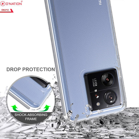 Xiaomi 13T Pro Cover  - ONation Crystal Series - Premium Quality Clear Case No Yellowing Back With Smart Shockproof Cushions