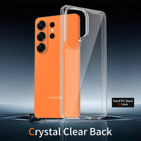 Samsung Galaxy S26 Ultra Cover - Transparent - ONation Crystal Series - Premium Quality Clear Case No Yellowing Back With Smart Shockproof Cushions