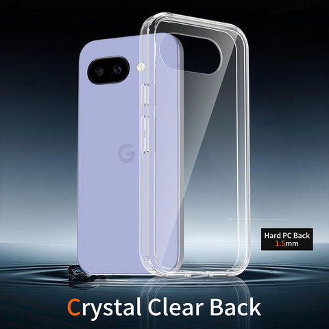 Google Pixel 10a Cover - Transparent - ONation Crystal Series - Premium Quality Clear Case No Yellowing Back With Smart Shockproof Cushions