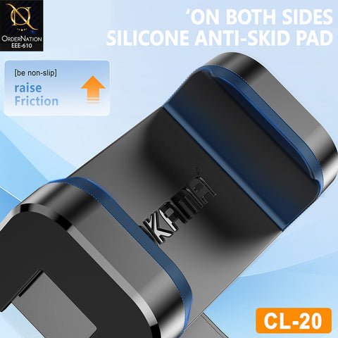 PLOKAMA CL-20 Double Pull Rotary Mobile Phone Clip 55-115mm 360° Rotation 180° Tilt 1/4″ Universal Tripod Mount