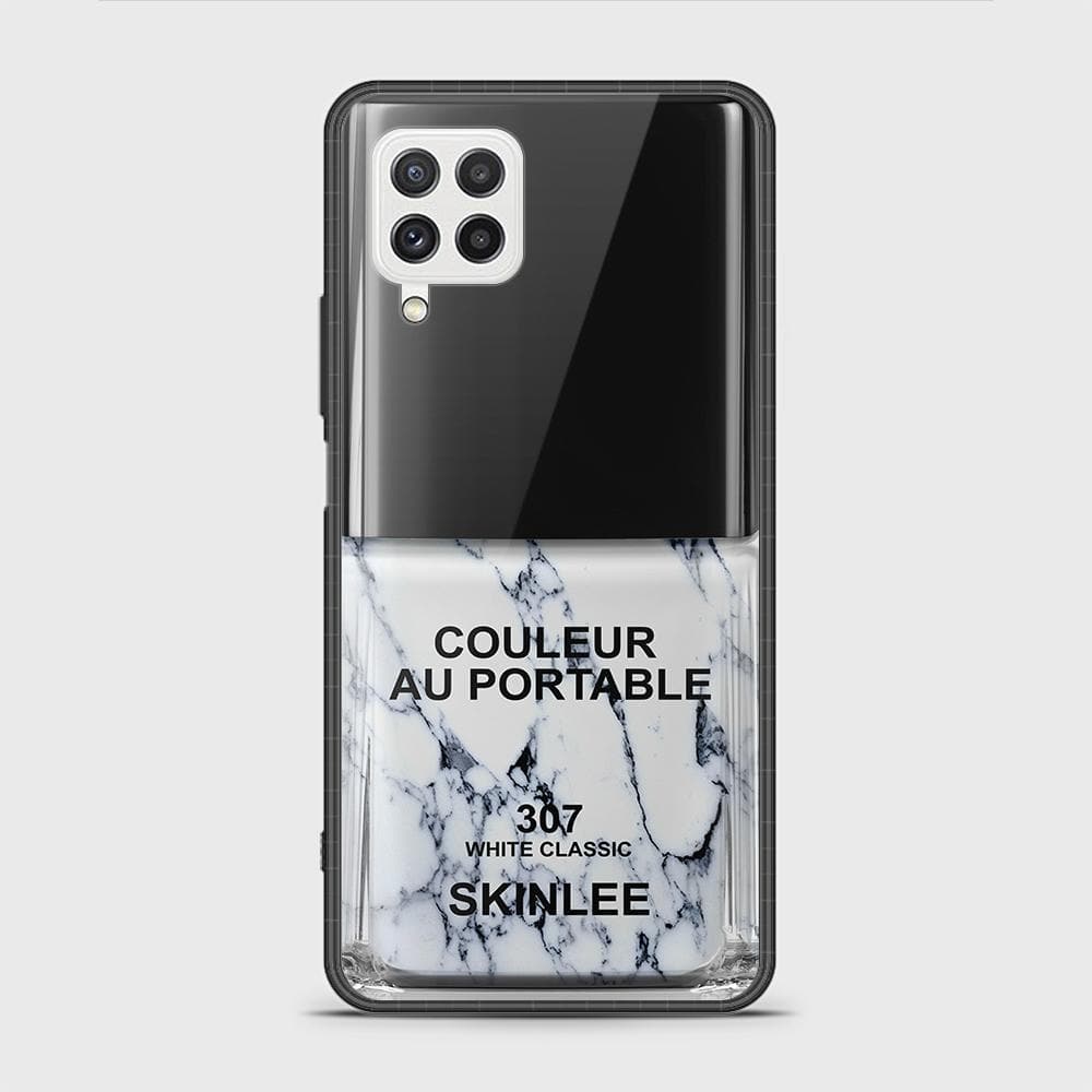 Samsung Galaxy A22 Cover - Couleur Au Portable Series - HQ Ultra Shine Premium Infinity Glass Soft Silicon Borders Case (Fast Delivery)