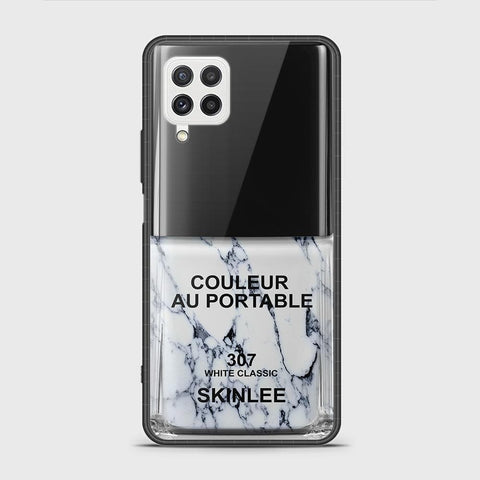 Samsung Galaxy A22 Cover - Couleur Au Portable Series - HQ Ultra Shine Premium Infinity Glass Soft Silicon Borders Case (Fast Delivery)