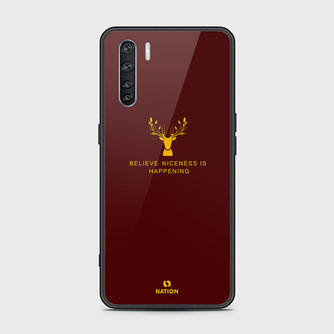 Oppo Reno 3 Cover - Nice Series - HQ Ultra Shine Premium Infinity Glass Soft Silicon Borders Case (Fast Delivery)