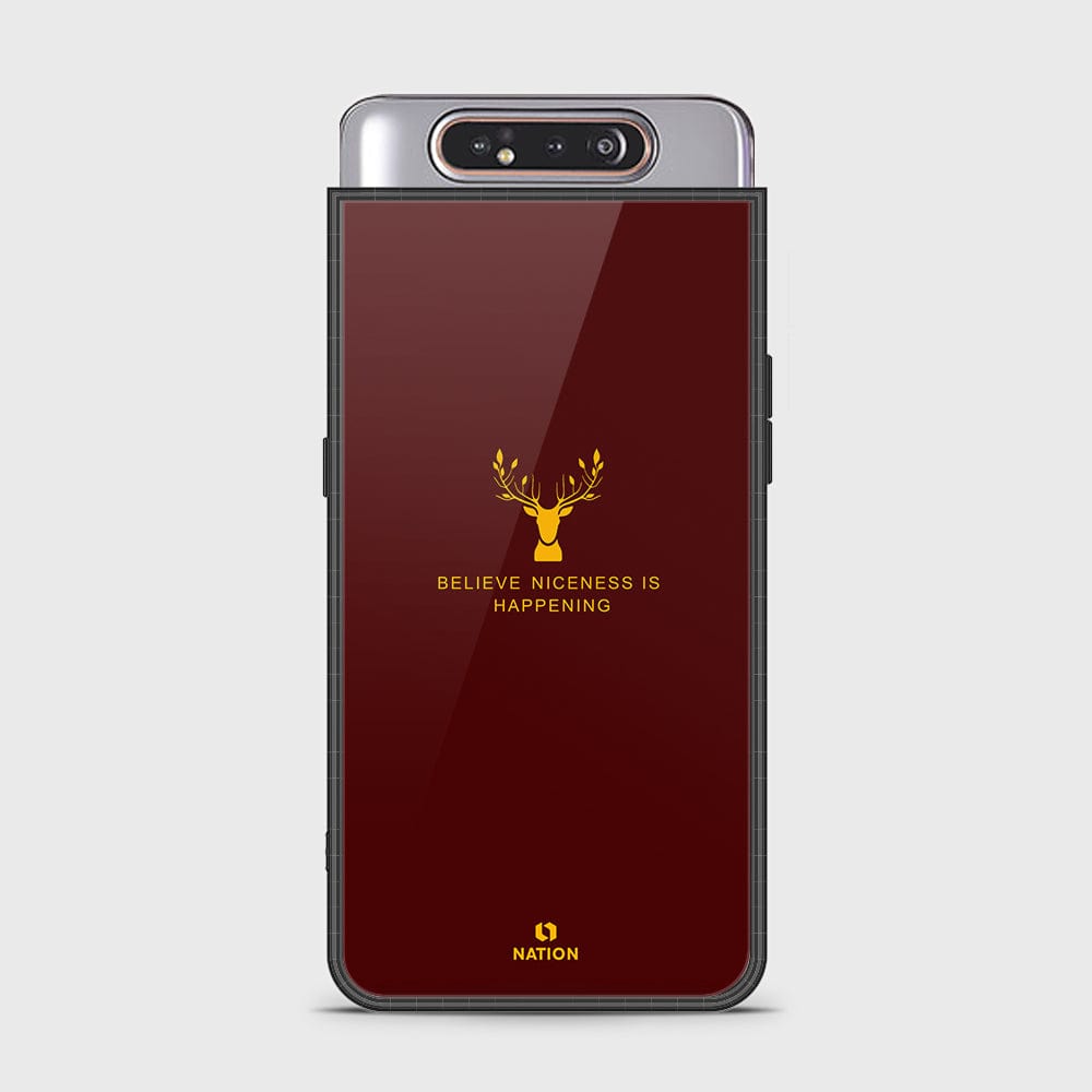 Samsung Galaxy A90 5G Cover - Nice Series - D331 - HQ Ultra Shine Premium Infinity Glass Soft Silicon Borders Case ( Fast Delivery )