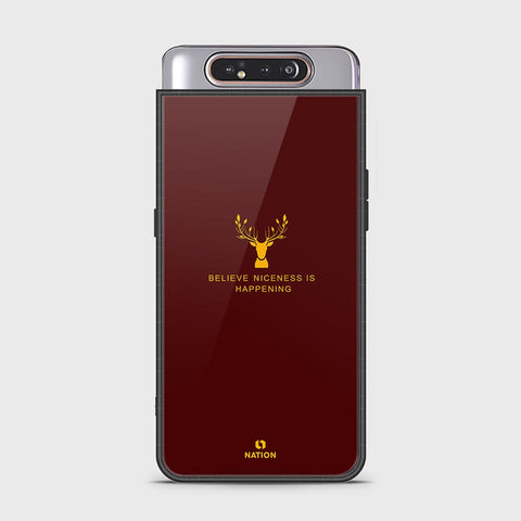 Samsung Galaxy A90 5G Cover - Nice Series - D331 - HQ Ultra Shine Premium Infinity Glass Soft Silicon Borders Case ( Fast Delivery )
