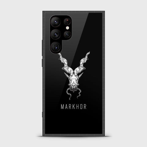 Samsung Galaxy S23 Ultra 5G Cover - Markhor Series - HQ Ultra Shine Premium Infinity Glass Soft Silicon Borders Case