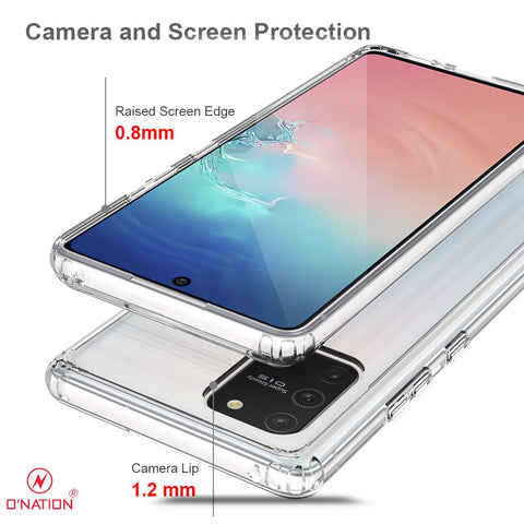 Samsung Galaxy S10 Lite Cover  - ONation Crystal Series - Premium Quality Clear Case No Yellowing Back With Smart Shockproof Cushions